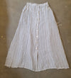 Frederic, Striped Linen Skirt with front buttons, Female, Natural, One Size