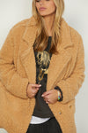 Hammill &amp; Co, Rodeo Natural Teddy Coat, Female, Natural