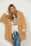 Hammill &amp; Co, Rodeo Natural Teddy Coat, Female, Natural